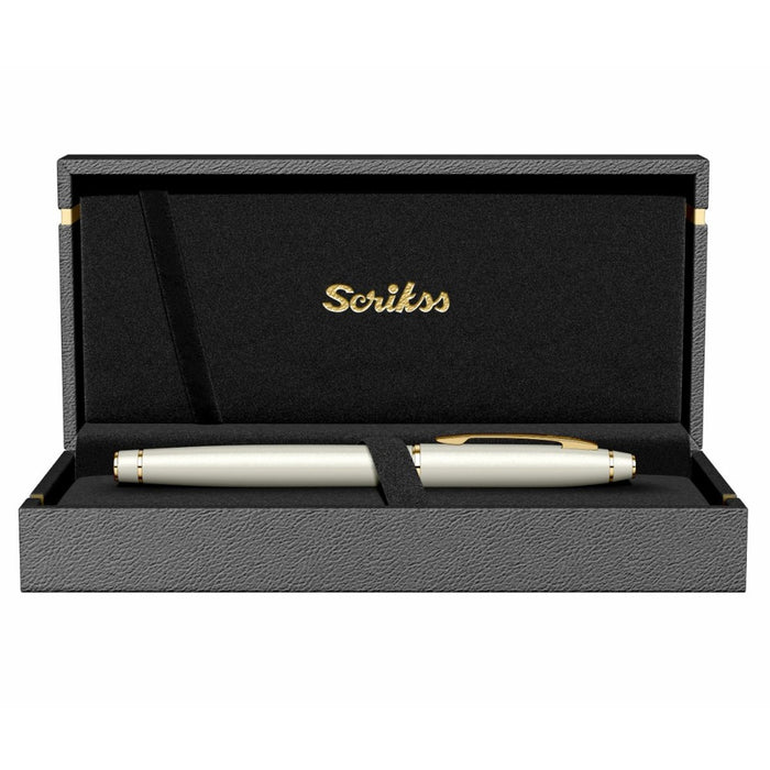 SCRIKSS, Fountain Pen - NOBLE 35 PEARL WHITE GT 13