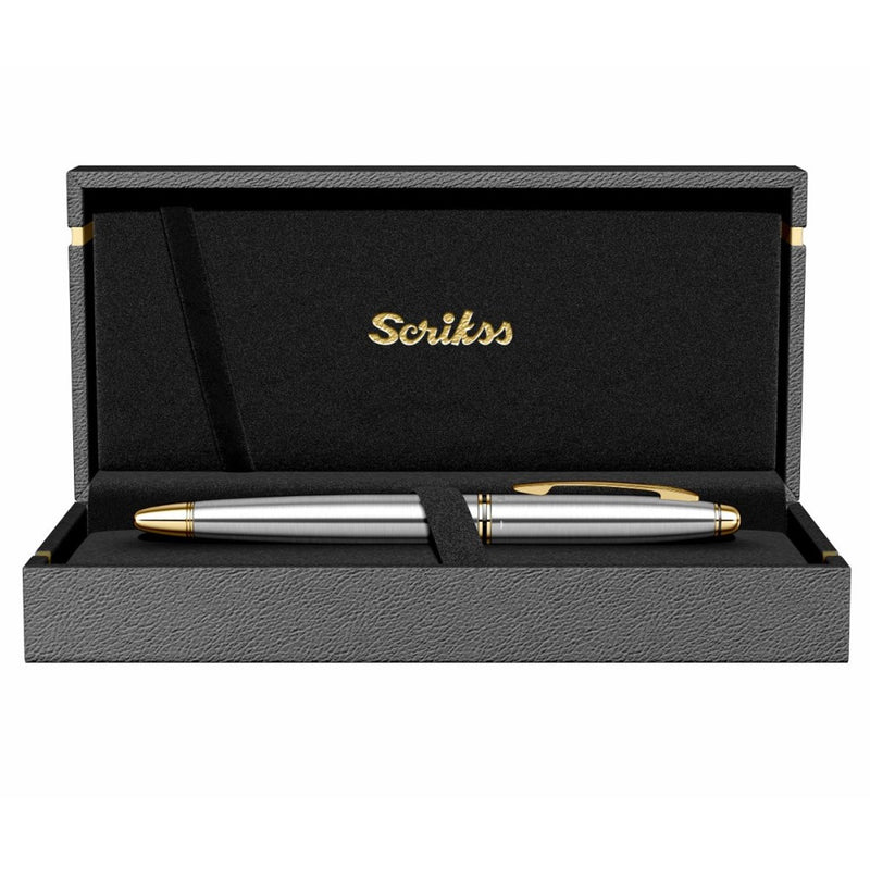 SCRIKSS, Fountain Pen - KNIGHT 88 GOLD CHROME 13