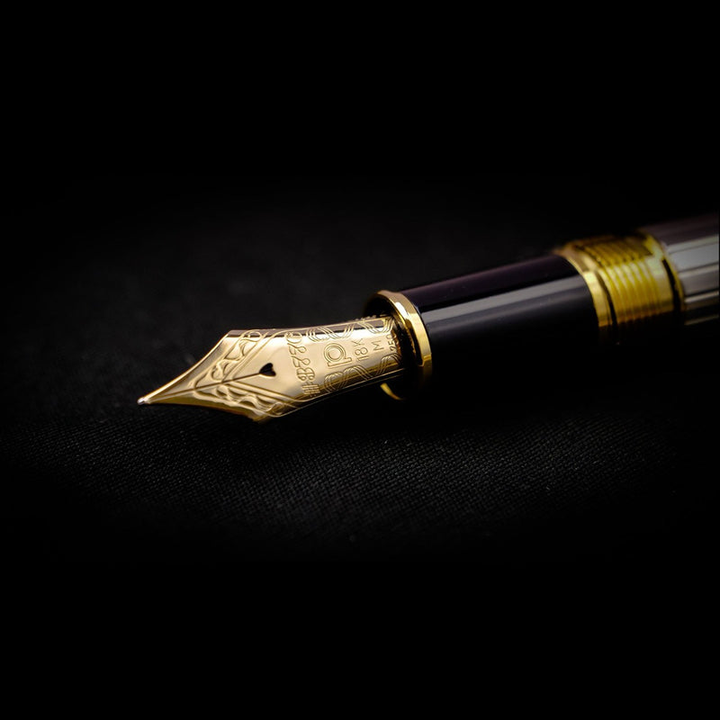 PLATINUM, Fountain Pen - PIN STRIPE STERLING SILVER 14