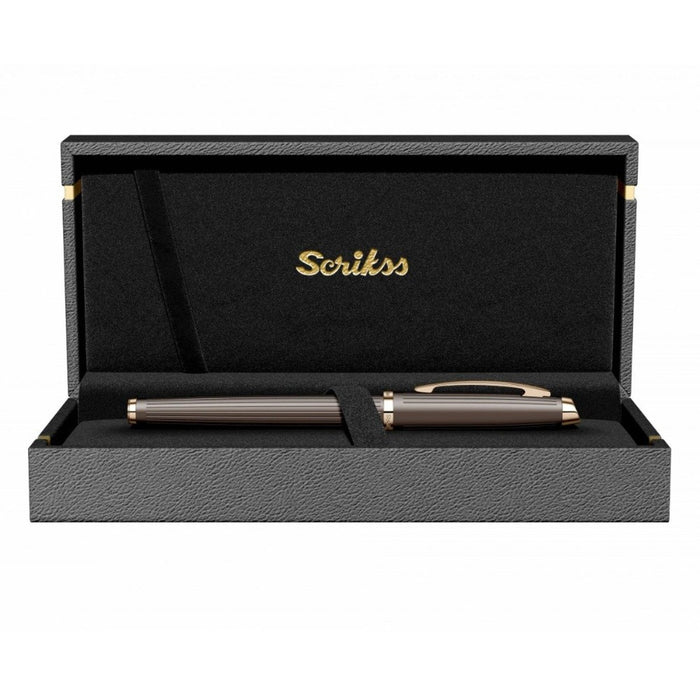 SCRIKSS, Roller Pen - OSCAR 39 Brown Pink Gold GT 11