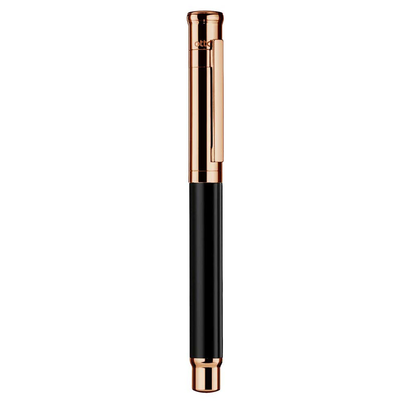 OTTO HUTT, Fountain pen - DESIGN 04 BLACK ROSE GOLD.