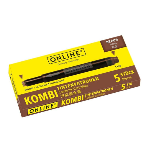 ONLINE, Combi Ink Cartridge - BROWN 