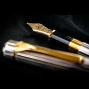 PLATINUM, Fountain Pen - PIN STRIPE STERLING SILVER 16