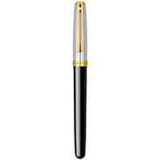 SHEAFFER, Fountain Pen - PRELUDE BLACK ONYX LAQUE & CHASED PALLADIUM GT 