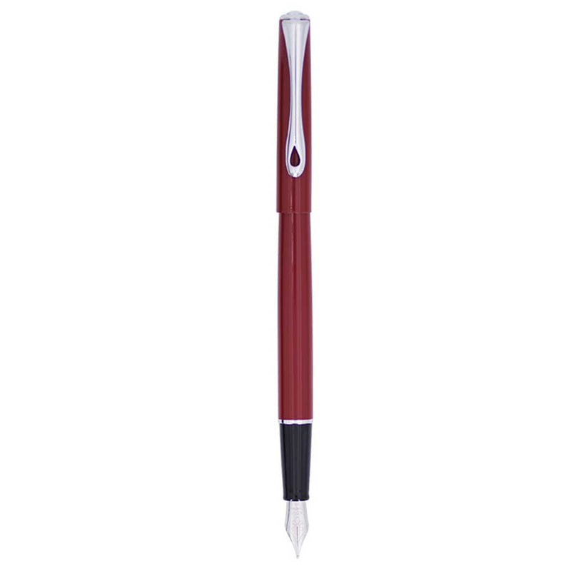 DIPLOMAT, Fountain Pen - TRAVELLER DARK RED CT.