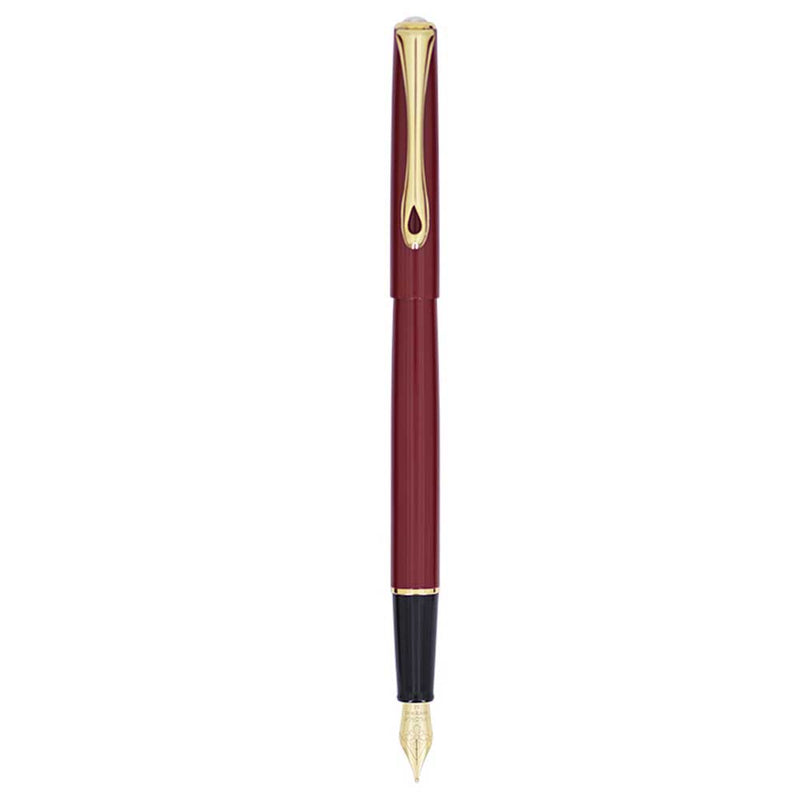 DIPLOMAT, Fountain Pen - TRAVELLER DARK RED GOLD.