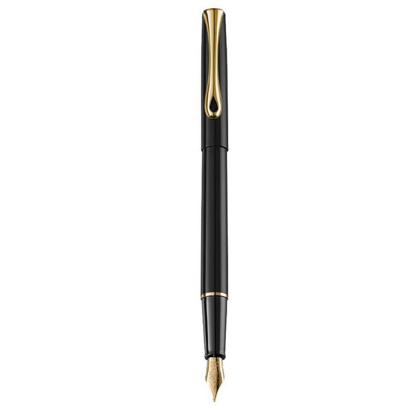 DIPLOMAT, Fountain Pen - TRAVELLER BLACK LACQUER GOLD.
