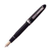 PLATINUM, Fountain Pen - PRESIDENT SILVER TRIM BLACK 6