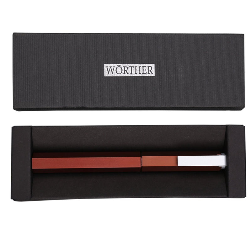 WORTHER, Roller Pen - COMPACT Aluminum BROWN 3