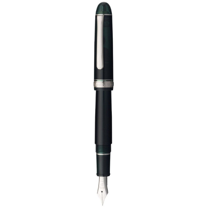 PLATINUM, Fountain Pen - #3776 CENTURY silver trim LAUREL GREEN 