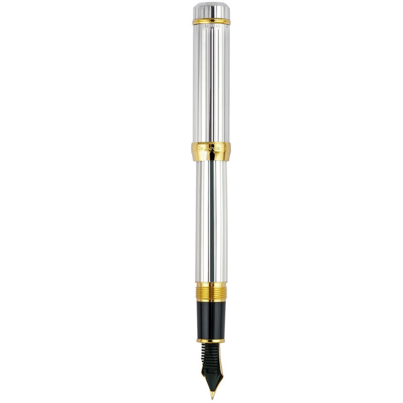 PLATINUM, Fountain Pen - PIN STRIPE STERLING SILVER 4