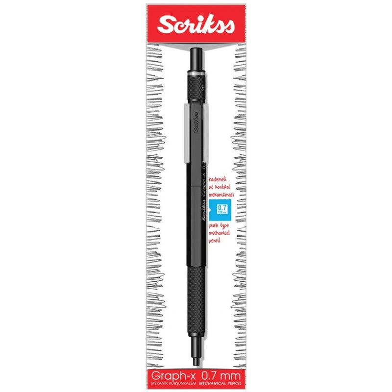 SCRIKSS, Mechanical Pencil - GRAPH X MATT BLACK BT 18
