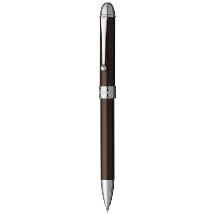 PLATINUM, Multi Function Pen - DOUBLE 3 ACTION Alumite Finish Metal Pen BROWN 1