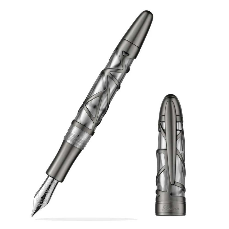 LABAN, Fountain Pen - SKELETON GUN METAL.