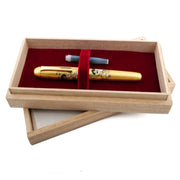 PLATINUM, Fountain Pen - #3776 CENTURY Kanazawa Gold Leaf & Fujin Raijin 8