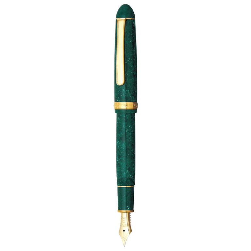 PLATINUM, Fountain Pen - #3776 CELLULOID 14K JADE.