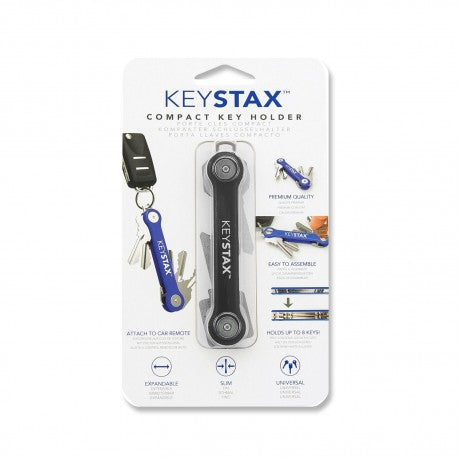 KEYSMART, Compact KEY HOLDER - STAX BLACK 2
