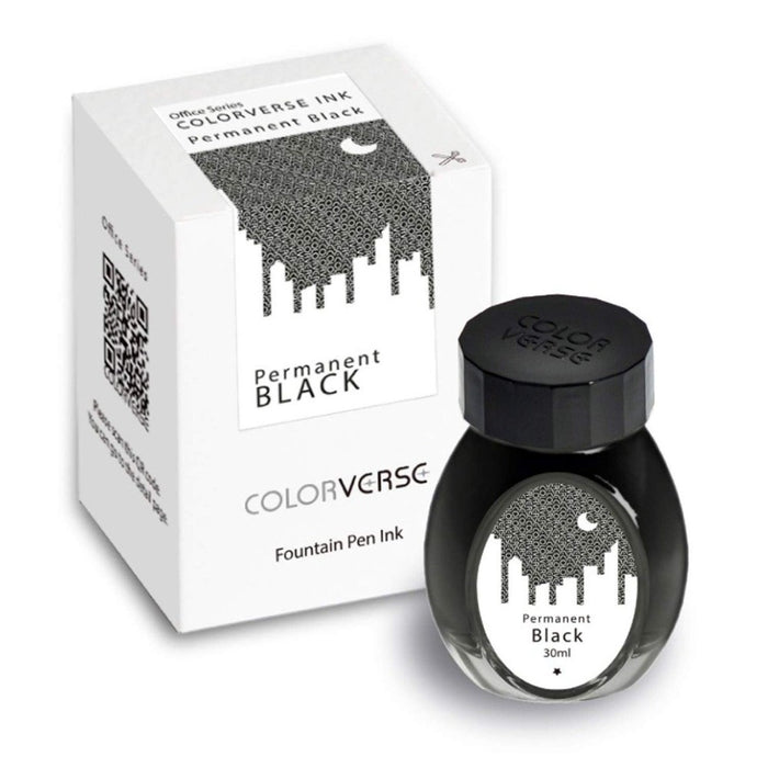 COLORVERSE, Ink Bottle - OFFICE Series PERMANENT BLACK (30ml) 4