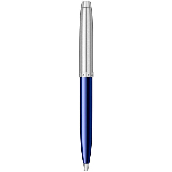 SHEAFFER, Ballpoint Pen - SHEAFFER 100 TRANSLUCENT BLUE & BRUSHED CHROME NT 2