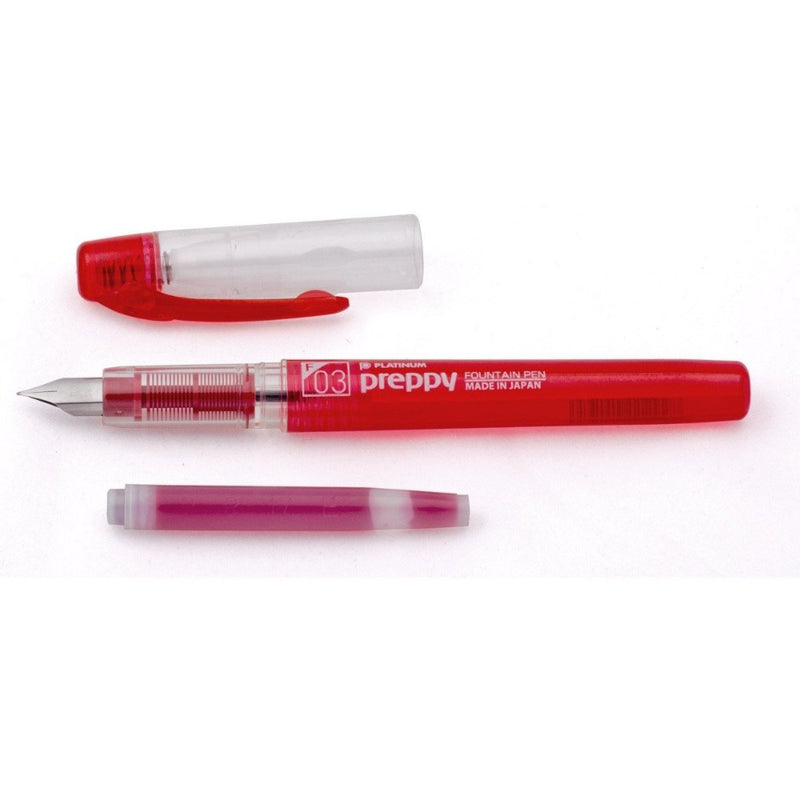 PLATINUM, Fountain Pen - PREPPY RED 3