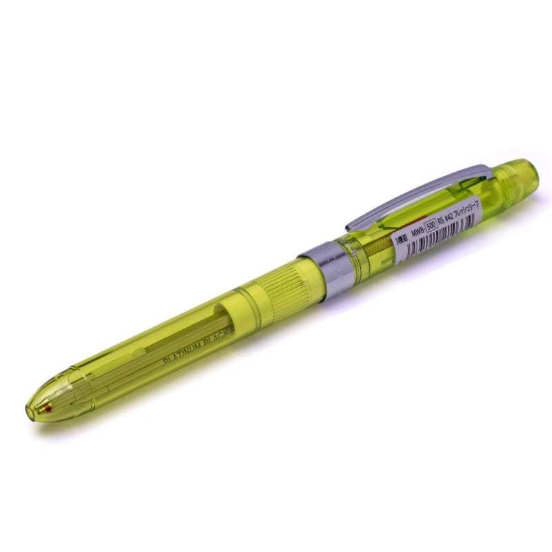 PLATINUM, Multi Function Pen - TRANSPARENT FRESH LEAF 3