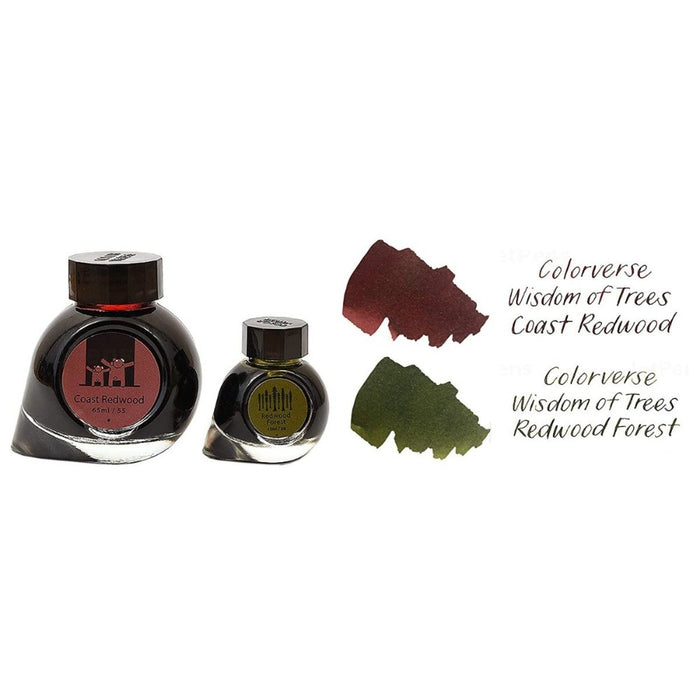 COLORVERSE, Ink 2 Bottles - EARTH EDITION Wisdom of Trees COAST REDWOOD & REDWOOD FOREST (65ml+15ml) 2