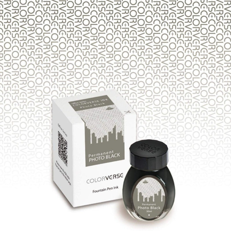 COLORVERSE, Ink Bottle - OFFICE Series PERMANENT PHOTO BLACK (30ml) 
