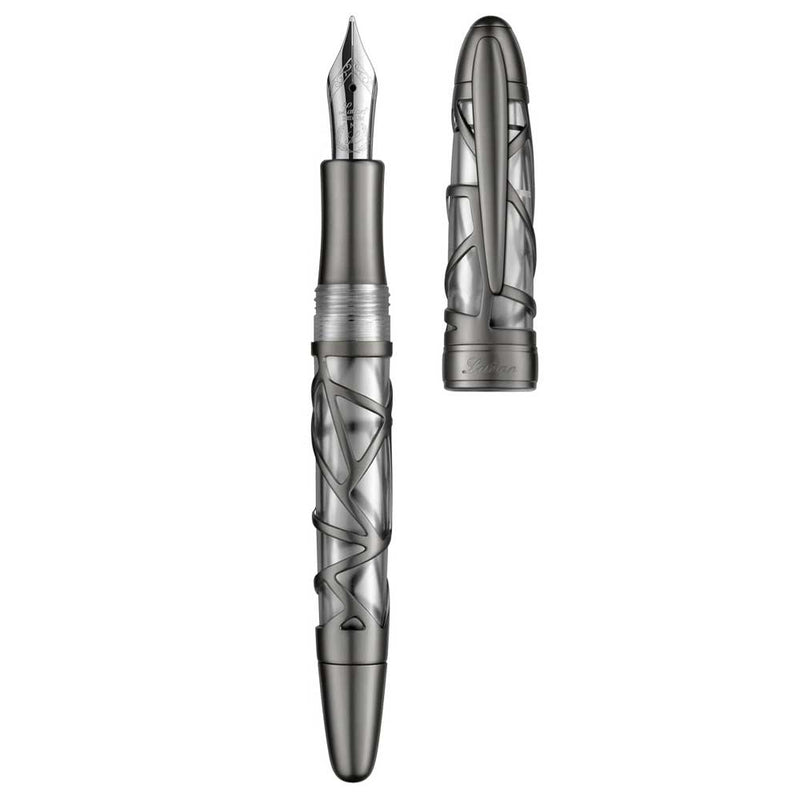 LABAN, Fountain Pen - SKELETON GUN METAL.