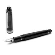 PLATINUM, Fountain Pen - #3776 CENTURY silver trim BLACK DIAMOND 7