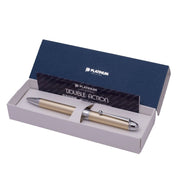 PLATINUM, Multi Function Pen - DOUBLE 3 ACTION Alumite Finish Metal Pen COOL PINE 4