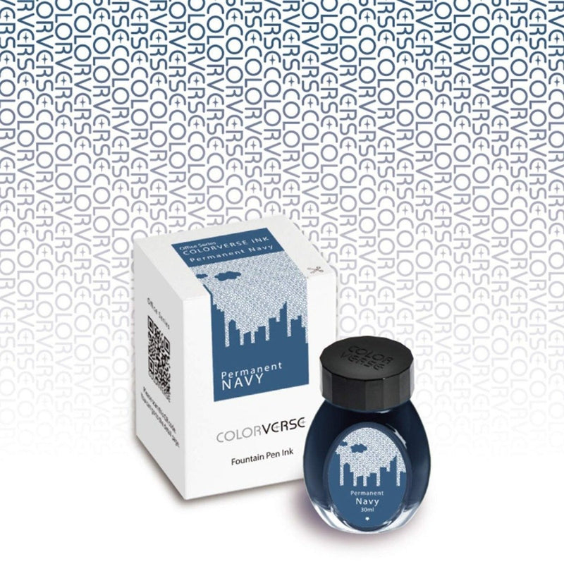 COLORVERSE, Ink Bottle - OFFICE Series PERMANENT NAVY (30ml) 1
