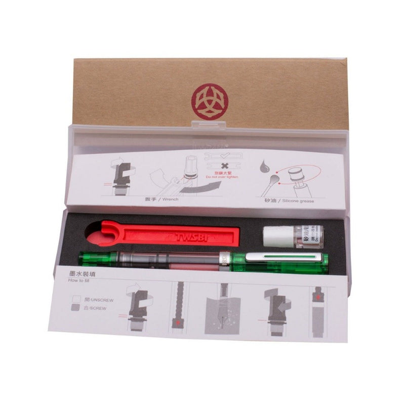 TWSBI, Fountain Pen - ECO TRANSPARENT GREEN  4
