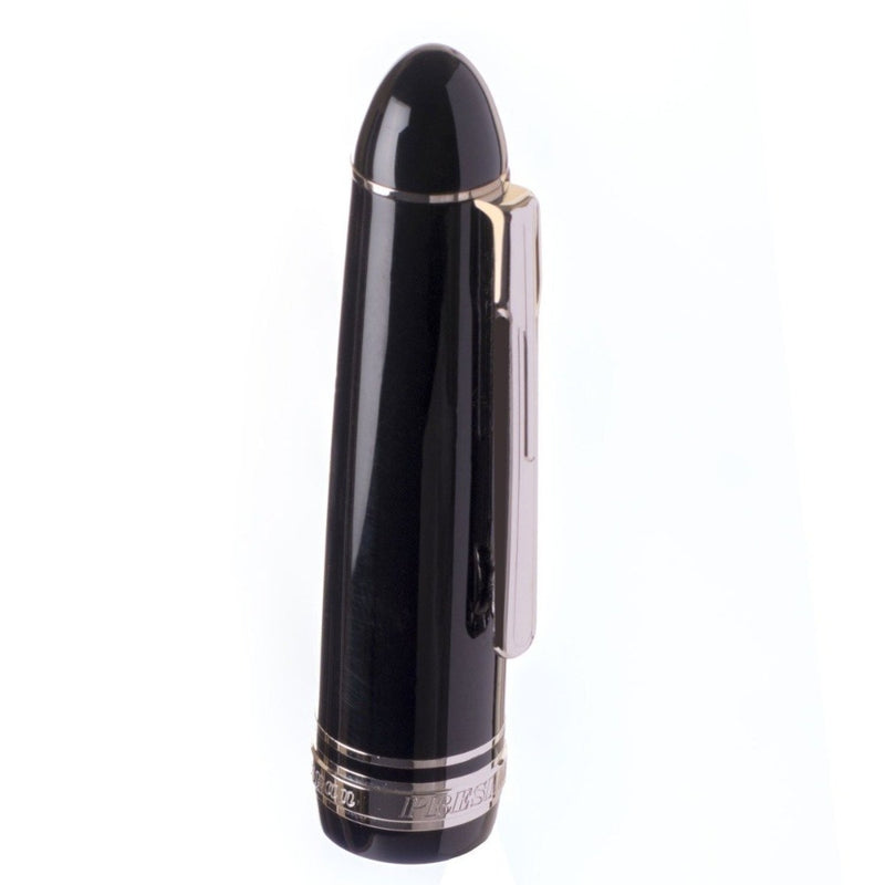 PLATINUM, Fountain Pen - PRESIDENT SILVER TRIM BLACK 9