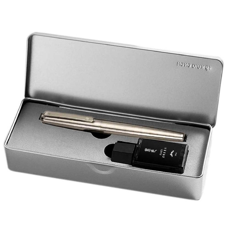HONGDIAN, Fountain Pen - 517S SILVER WHITE. 8