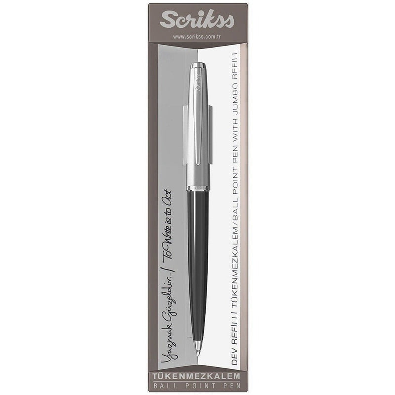 SCRIKSS, Ballpoint Pen - METROPOLIS 78 BLACK CHROME CT 8