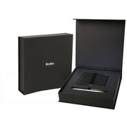 SCRIKSS, Ballpoint Pen + Natural Leather Wallet - NOBLE 35 GOLD CHROME GIFT SET 5