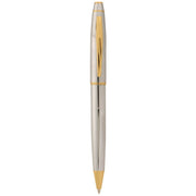 SCRIKSS, Ballpoint Pen + Natural Leather Wallet - NOBLE 35 GOLD CHROME GIFT SET 1
