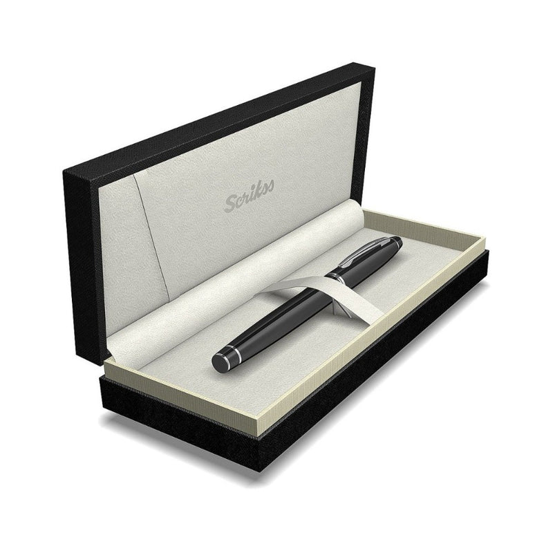 SCRIKSS, Fountain Pen - NOBLE 35 BLACK CHROME 6