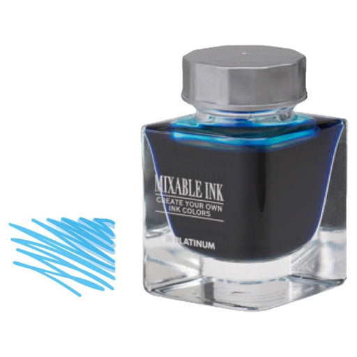 PLATINUM, Mixable Ink Bottle Mini - AQUA BLUE 20ml 1