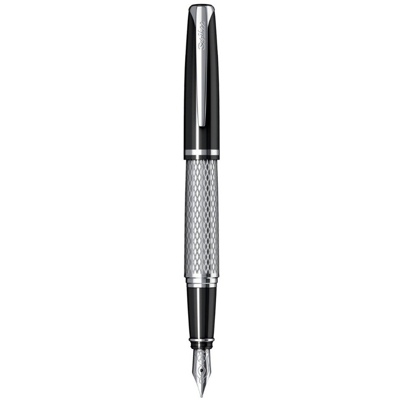 SCRIKSS, Fountain pen - PERA 477 BLACK CHROME 2