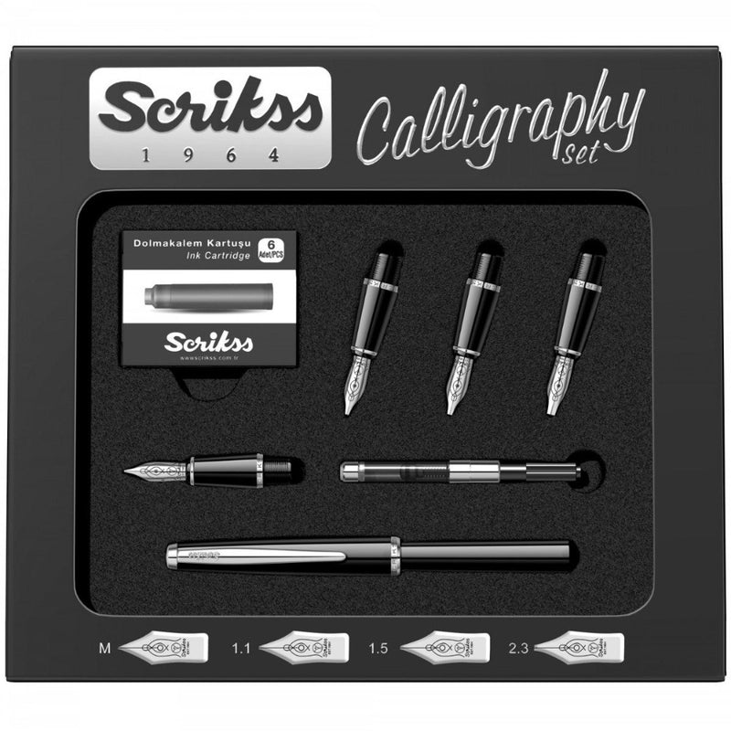 SCRIKSS, Calligraphy Set - BLACK CT 4