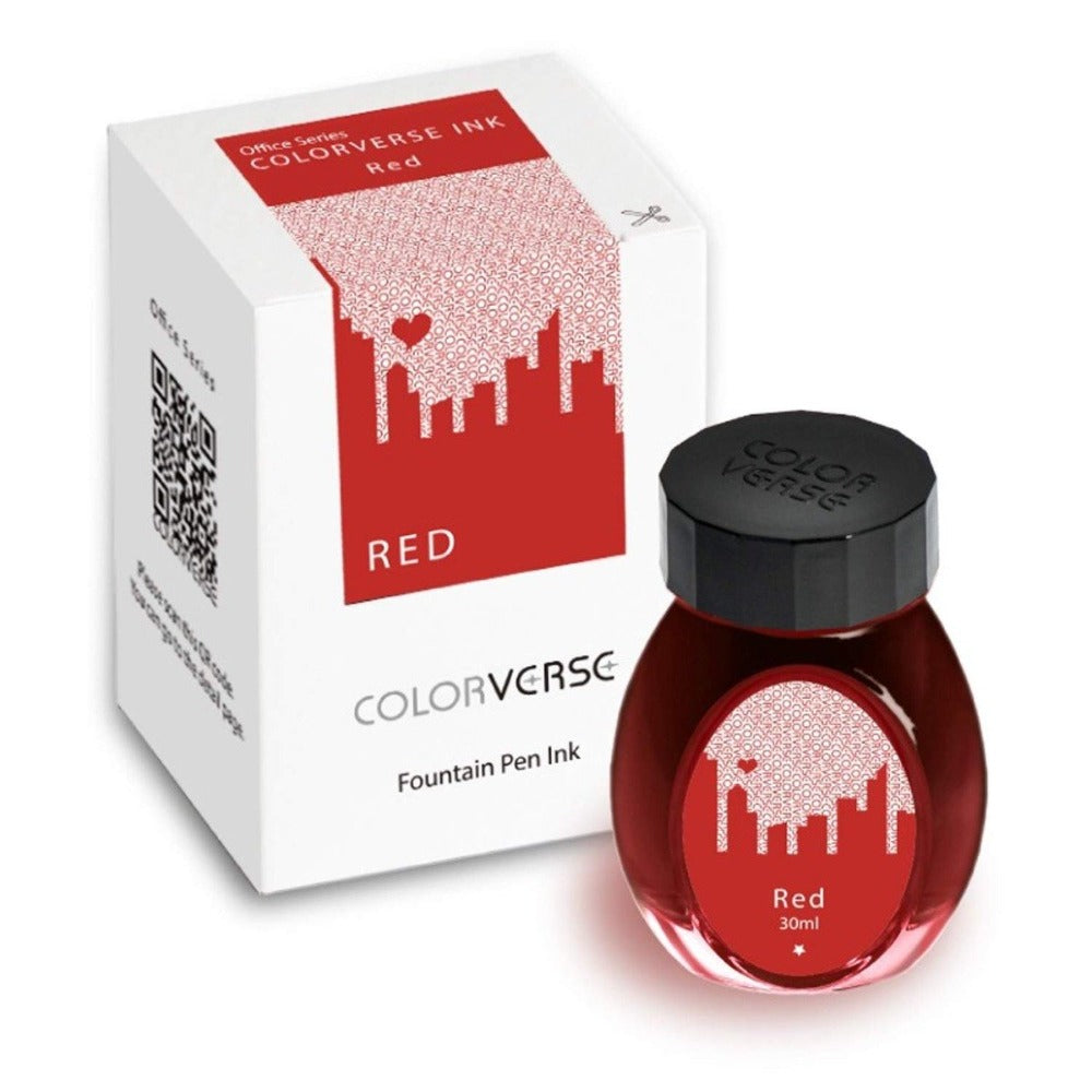 Buy Colorverse Office Red Ink Bottle 30ml — SWASTIK penn