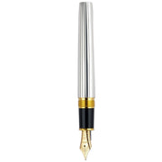 PLATINUM, Fountain Pen - PIN STRIPE STERLING SILVER 3