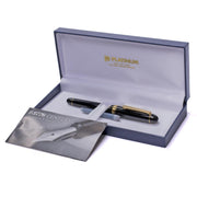 PLATINUM, Fountain Pen - #3776 CENTURY gold trim BLACK in BLACK 5