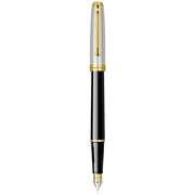 SHEAFFER, Fountain Pen - PRELUDE BLACK ONYX LAQUE & CHASED PALLADIUM GT 4