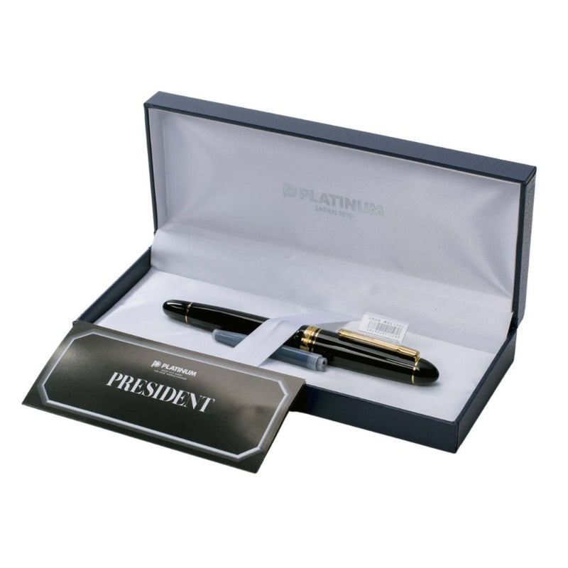 PLATINUM, Fountain Pen - PRESIDENT BLACK 8
