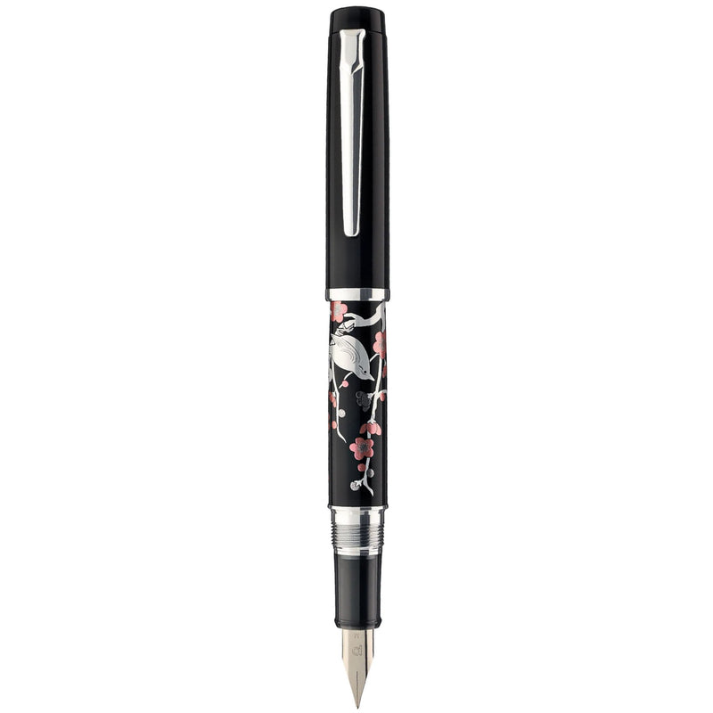 PLATINUM, Fountain Pen - Limited Edition PROCYON Maki-e BRUSH WARBLER ON PLUM TREE.