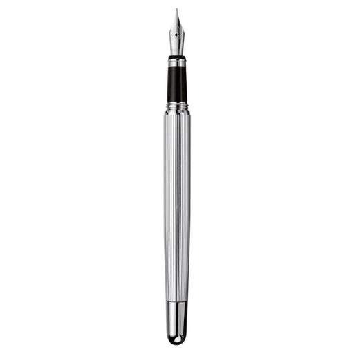 OTTO HUTT, Fountain Pen - DESIGN 02 STERLING SILVER STRIPED 1
