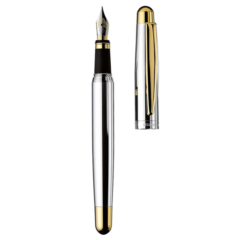 OTTO HUTT, Fountain Pen - DESIGN 02 SMOOTH GOLD PLATED.