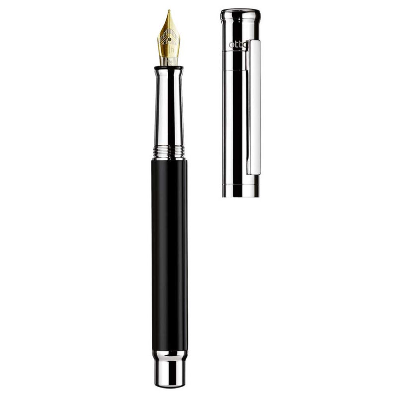 OTTO HUTT, Fountain pen - DESIGN 04 BLACK 18KT.